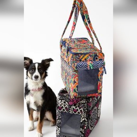 VERA BRADLEY Pet Carrier Travel Bag Botanical Small Dog or Cat Comfort 15x12x9. - Picture 14 of 14